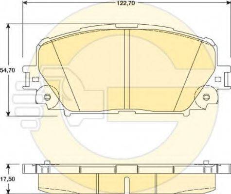 GIRLING 24708 Комплект гальмівних колодок, дискове гальмо