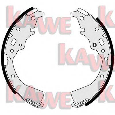 KAWE 01033 Комплект гальмівних колодок