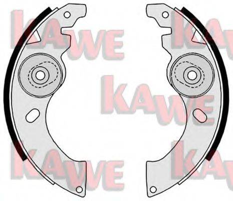 KAWE 09040 Комплект гальмівних колодок