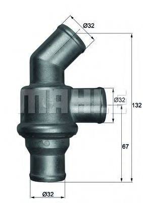 MAHLE ORIGINAL 1.102.80 Термостат, охолоджуюча рідина