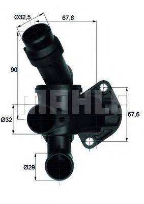 MAHLE ORIGINAL 1.329.87 Термостат, охолоджуюча рідина