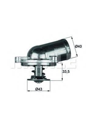 MAHLE ORIGINAL 2.408.79 Термостат, охолоджуюча рідина