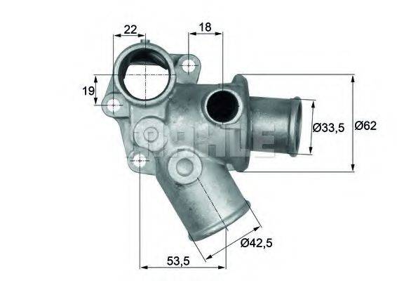 MAHLE ORIGINAL TI 73 80D