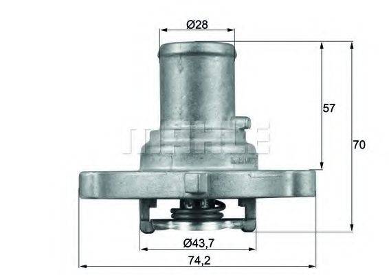 MAHLE ORIGINAL TI 122 87D