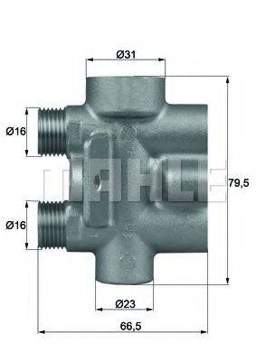 MAHLE ORIGINAL 1.877.75 Термостат, масляне охолодження