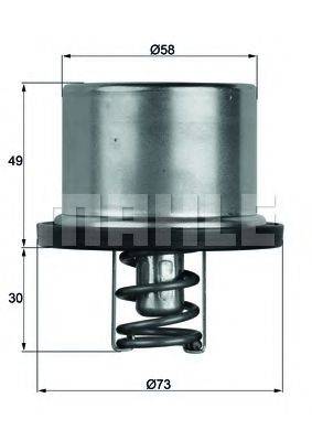 MAHLE ORIGINAL 2.402.79 Термостат, охолоджуюча рідина