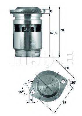 MAHLE ORIGINAL 1.248.83 Термостат, масляне охолодження