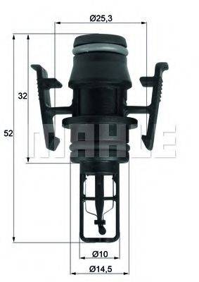MAHLE ORIGINAL 8.552.01 Датчик, температура охолоджувальної рідини