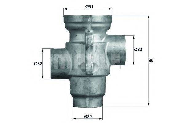 MAHLE ORIGINAL 1.256.79 Термостат, масляне охолодження