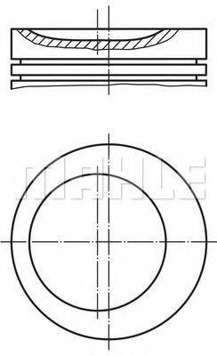 MAHLE ORIGINAL 0117400 Поршень