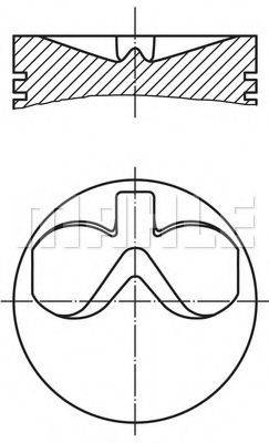 MAHLE ORIGINAL 1017702 Поршень