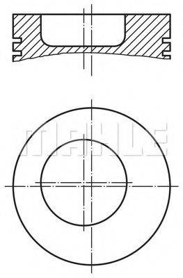 MAHLE ORIGINAL 0158200 Поршень