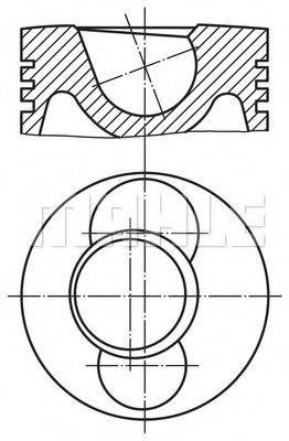 MAHLE ORIGINAL 1016101 Поршень