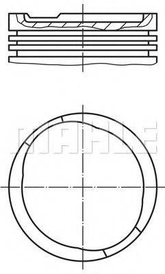 MAHLE ORIGINAL 0115600 Поршень