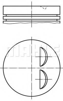 MAHLE ORIGINAL 0114400 Поршень