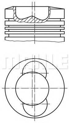 MAHLE ORIGINAL 1017101 Поршень