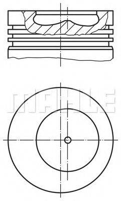 MAHLE ORIGINAL 1018701 Поршень