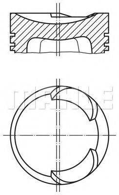 MAHLE ORIGINAL 1275700 Поршень