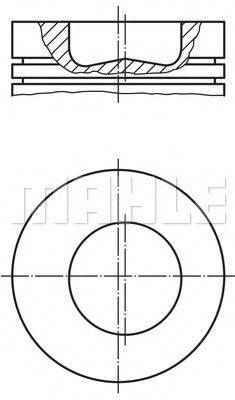 MAHLE ORIGINAL 0158400 Поршень