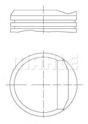 MAHLE ORIGINAL 0158800 Поршень