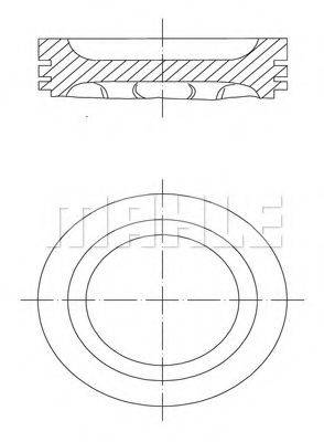 MAHLE ORIGINAL 2220102 Поршень