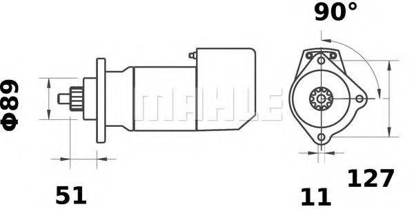 MAHLE ORIGINAL IS9003 Стартер
