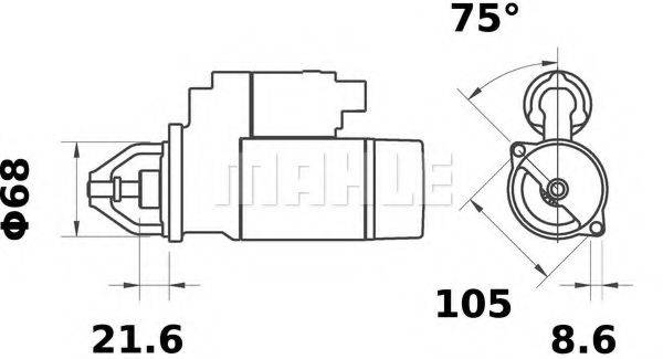 MAHLE ORIGINAL IS1265 Стартер