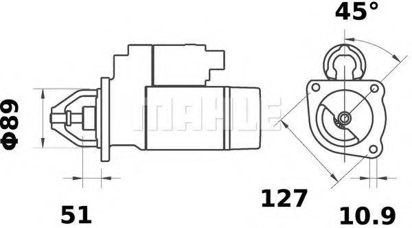 DAF 27595 Стартер