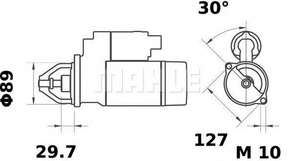 MAHLE ORIGINAL IS1051 Стартер