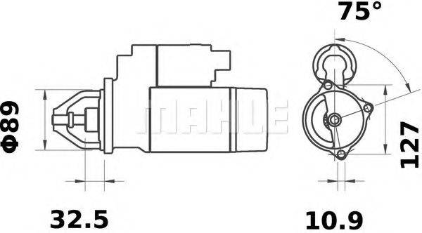 MAHLE ORIGINAL IS0795 Стартер