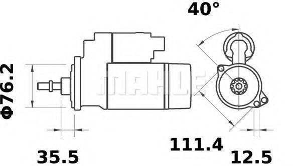 MAHLE ORIGINAL IS0723 Стартер
