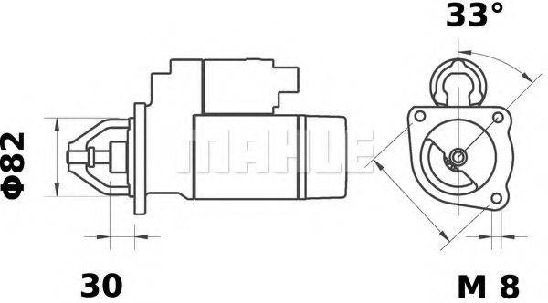 MAHLE ORIGINAL IS1176 Стартер