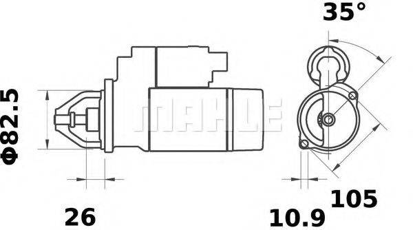 MAHLE ORIGINAL IS1397 Стартер