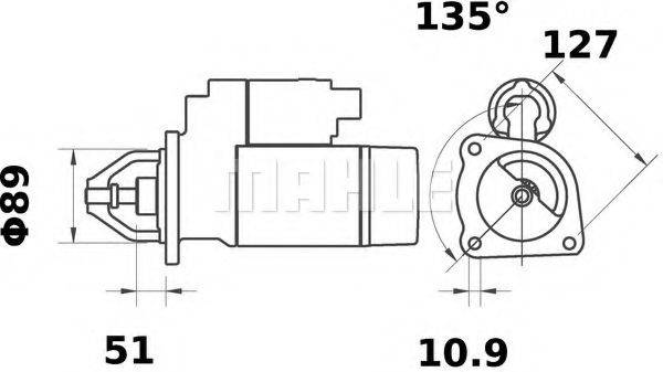CASE IH 5299 65 R92 Стартер
