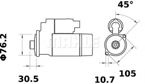 MAHLE ORIGINAL IS1115 Стартер