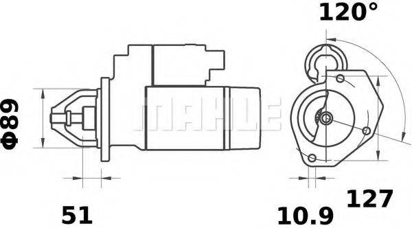 MAHLE ORIGINAL MS 100
