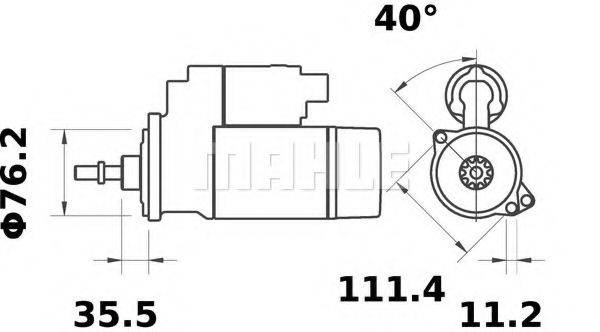 MAHLE ORIGINAL MS102 Стартер