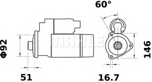 MAHLE ORIGINAL MS 76