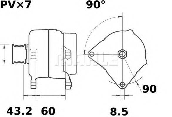 MAHLE ORIGINAL MG 558