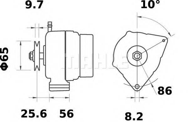 MAHLE ORIGINAL IA0498 Генератор