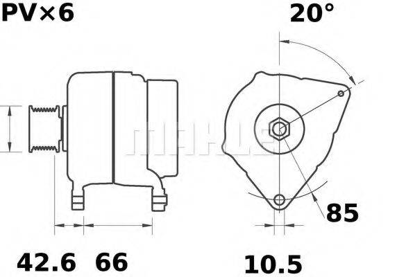 MAHLE ORIGINAL MG 422