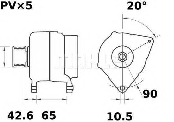 MAHLE ORIGINAL MG 405