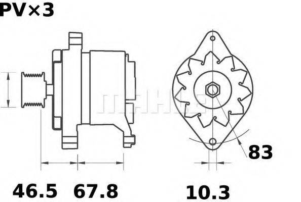 MAHLE ORIGINAL MG 406