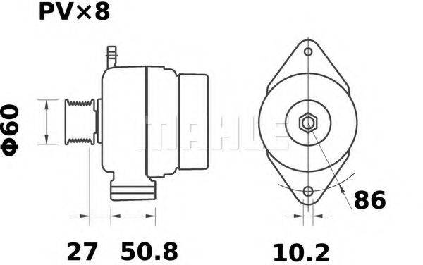 MAHLE ORIGINAL MG 327