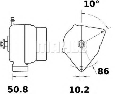 MAHLE ORIGINAL MG315 Генератор