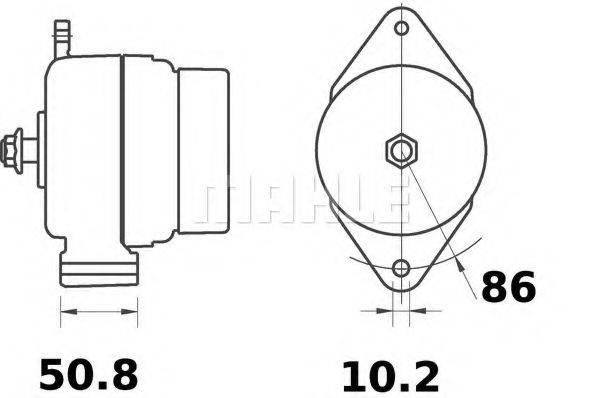 MAHLE ORIGINAL IA1113 Генератор
