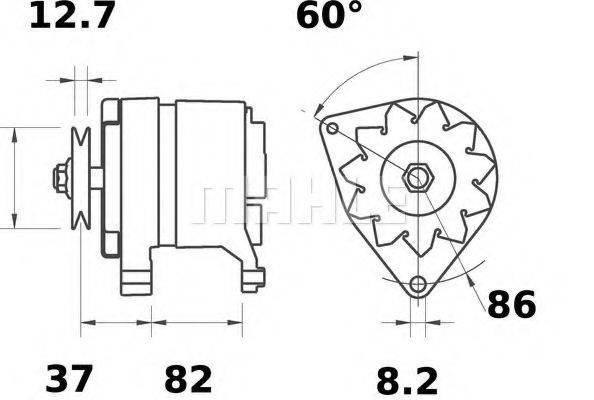 PERKINS 40082 Генератор