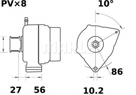 MAHLE ORIGINAL MG 108