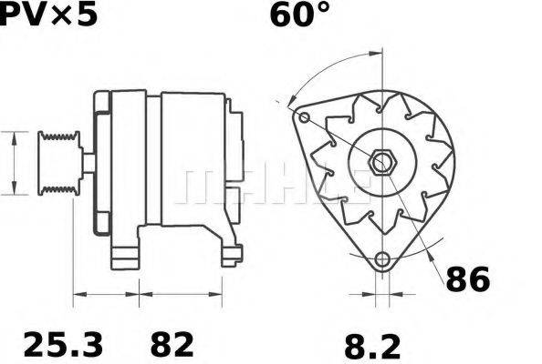 MAHLE ORIGINAL MG 102