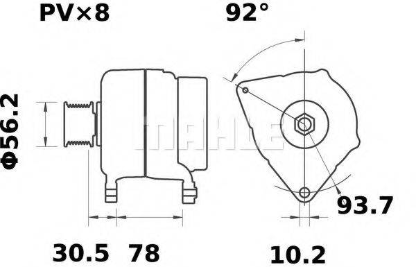 MAHLE ORIGINAL MG 74